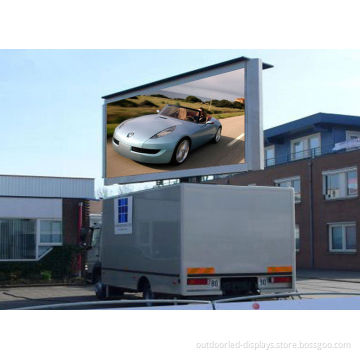 P10 Outdoor Hd Truck Mounted Led Screen , Ip65 Hanging Cabinet